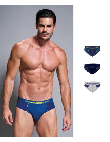 Gruppo 3 slip uomo moda in cotone elasticizzato Navigare 21409Z