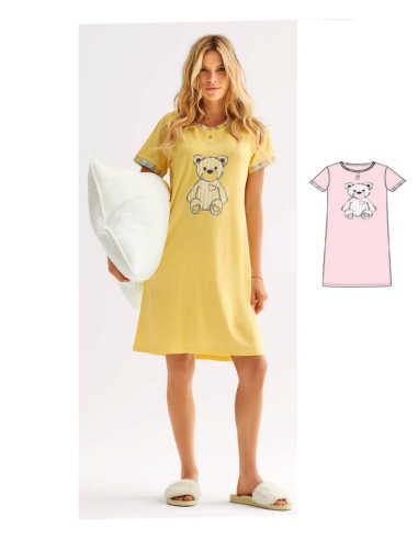 Women's cotton jersey nightdress Infiore Theodore THD632375