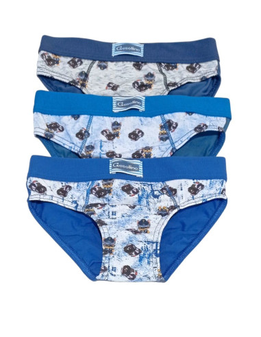 Gruppo 6 slip bambino in cotone elasticizzato Gasolino 3803