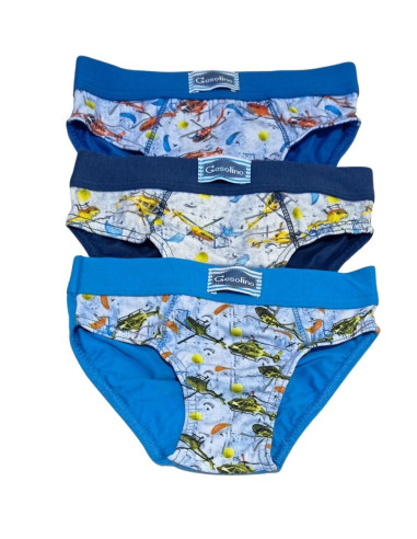 Group 6 boy stretch cotton briefs Gasolino 3783