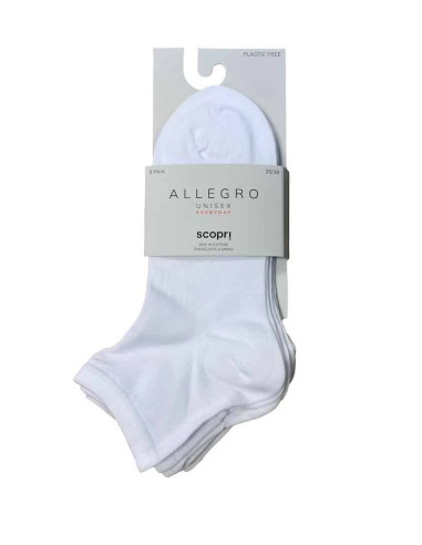 Gruppo 3 PAIA calzini corti bike unisex in cotone Scopri Allegro