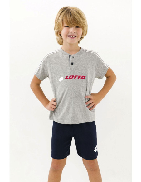 Pigiama corto da bambino in jersey di cotone Lotto LP7024 Pigiama corto da bambino in jersey di cotone Lotto LP7024