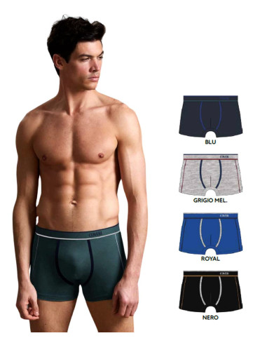 Gruppo 6 boxer uomo in cotone elasticizzato Enrico Coveri EB1290
