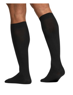 Group 3 pairs LONG ribbed microfiber socks Pompea Coste L