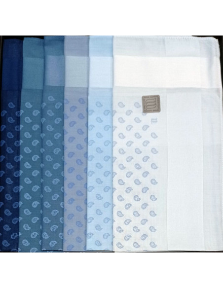 Group of 12 men's cotton handkerchiefs Matticchio Nilo Group of 12 men's cotton handkerchiefs Matticchio Nilo