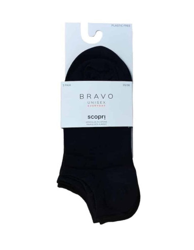 Group 3 pairs stretch cotton minisocks Scopri Bravo
