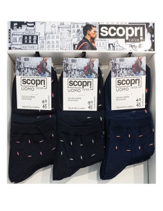 Men's elastic cotton bike short socks Prisco reeves (1 pair)