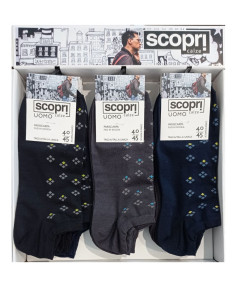 Calzino corto uomo pariscarpa in cotone elasticizzato Scopri Vill (1 paio)