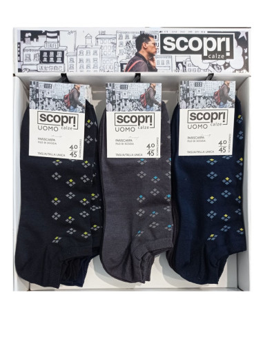 Men's elastic cotton short socks Prisco Vill (1 pair)