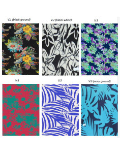 Abito donna a spalla larga in viscosa fantasia Marila KF007 2