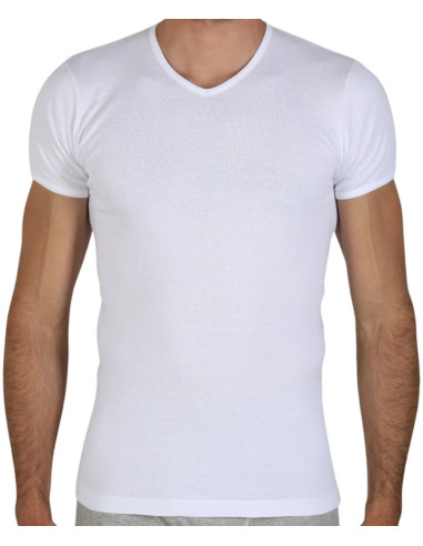T-shirt uomo in cotone scavo a V Fragi 730