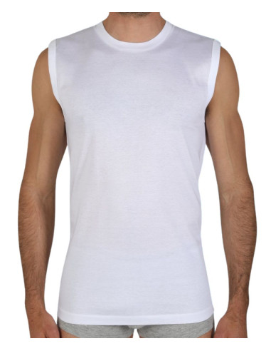 Maglia uomo smanicata in cotone Fragi Rudy
