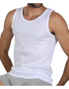 Men wide shoulder cotton jersey vest Fragi Bob