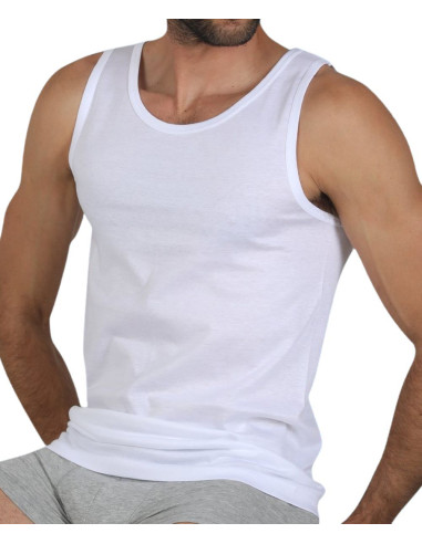 Men wide shoulder cotton jersey vest Fragi Bob
