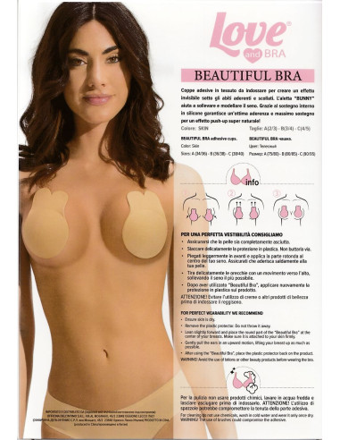 Adhesive cups for push-up effect LoveandBra Beautiful Bra Adhesive cups for push-up effect LoveandBra Beautiful Bra