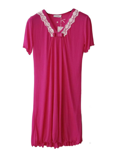 Women's half sleeves viscose jersey nightdress Moquette art. Tiglia