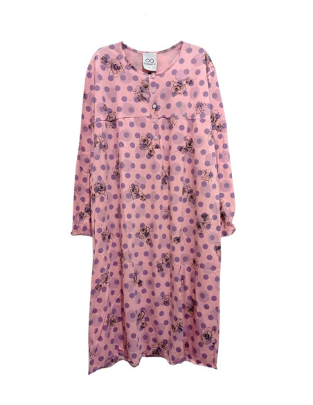 Camicia da notte donna a manica lunga in cotone Moquette Amelie Camicia da notte donna a manica lunga in cotone Moquette Amelie