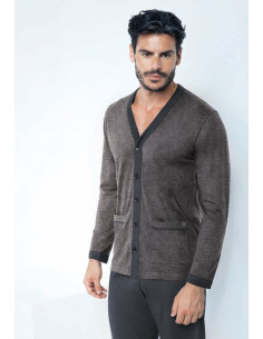 Men's opened cotton jersey pajamas Enrico Coveri EP1044