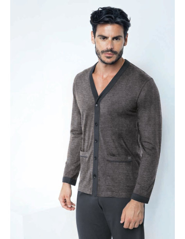 Men's opened cotton jersey pajamas Enrico Coveri EP1044