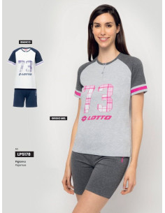 Completo donna corto in jersey di cotone Lotto LP5178