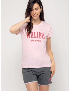 Women's cotton jersey short set Lotto LP5185