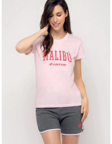 Women's cotton jersey short set Lotto LP5185