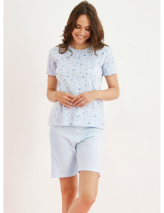 Pigiama donna corto in jersey di cotone Enrico Coveri EP5202 2