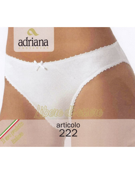 Women's ribbed cotton briefs Adriana 222