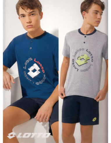 Boy's short cotton jersey pajamas Lotto LP4087