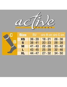 Gambaletti in cotone unisex riposanti 120 den. a compressione graduata Elly CR9105 2
