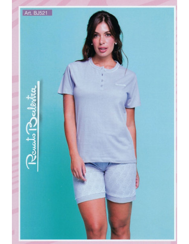 Pigiama donna corto in jersey di cotone Renato Balestra BJ521