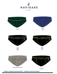Group 6 men stretch cotton briefs Navigare 21431Z 2