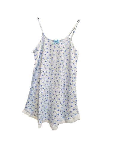Women's cotton jersey thin straps nightdress Fiorenza Parisian