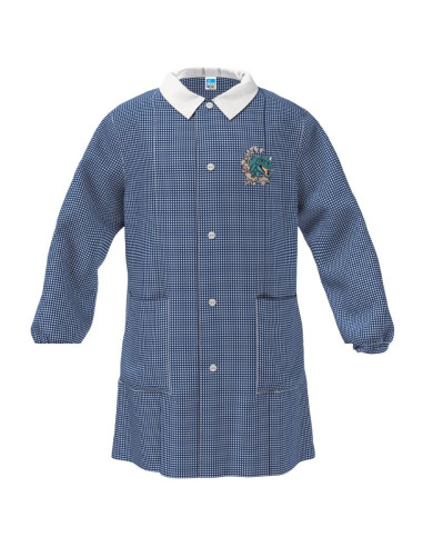 Grembiule scuola bambino Siggi Happy School 33GR4250 Quadretti Blu/Bianco