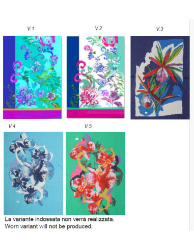 Abito donna in cotone a spalla larga Marila M106