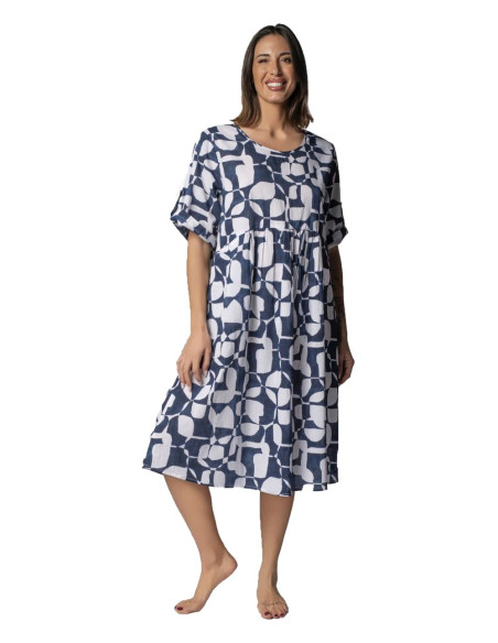 Abito donna in cotone a manica corta Marila art.  Barbara