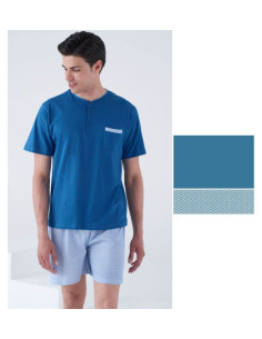 Pigiama uomo a manica corta in jersey di cotone Karelpiu KC2208