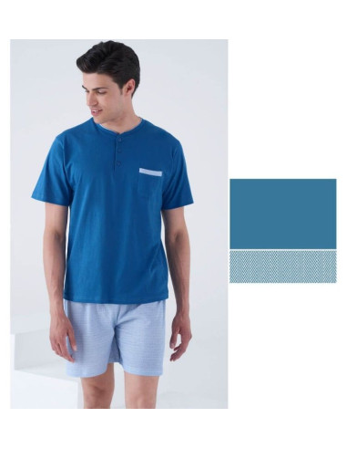Men's short cotton jersey pajamas Karelpiu KC2208