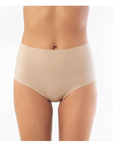 Slip donna alto in cotone elasticizzato taglio laser con pizzo Sielei Invisible Cotton 15119 Slip donna alto in cotone elasticizzato taglio laser con pizzo Sielei Invisible Cotton 15119