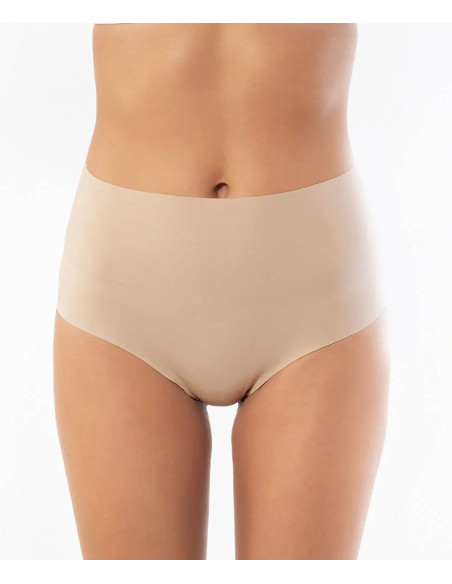 Slip donna alto in cotone elasticizzato taglio laser con pizzo Sielei Invisible Cotton 15119 Slip donna alto in cotone elasticizzato taglio laser con pizzo Sielei Invisible Cotton 15119