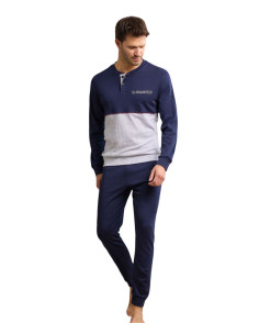 Men's warm cotton jersey pajamas Il Granchio GP2084