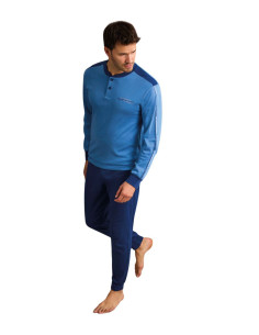 Men's warm cotton jersey pajamas Il Granchio GP2086 2