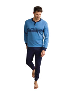 Men's warm cotton jersey pajamas Il Granchio GP2087 2