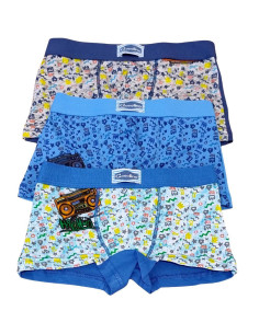 Gruppo 3 boxer in cotone elasticizzato bambino Gasolino U3792