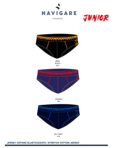 Gruppo 6 slip ragazzo in cotone elasticizzato Navigare 21439ZJ