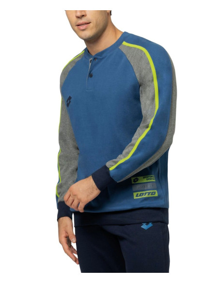 Men's warm cotton jersey pajamas Lotto LP2130