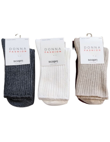 Group 3 warm ribbed cotton short socks Scopri Prisco Giorgia