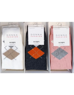 Group 3 warm cotton short socks with strass Scopri Prisco Manon