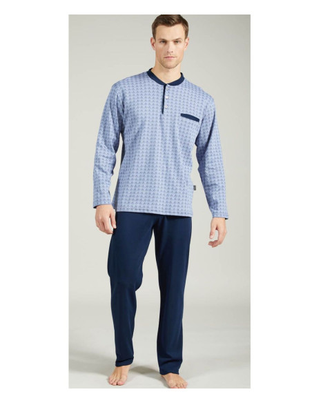 Men's warm cotton jersey pajamas Bip Bip 6958