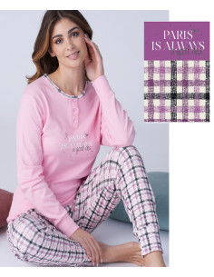 Women's warm cotton jersey pajamas Karelpiu' KF9062